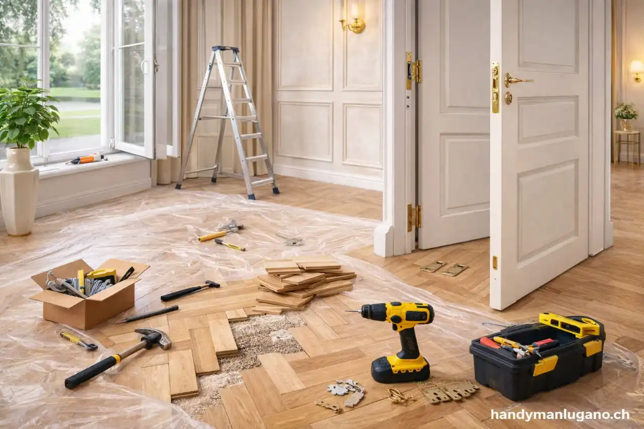 Parquet, door and window repairs service image